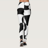 zwart-witpatroon van de controleur leggings (Achterkant)