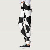 zwart-witpatroon van de controleur leggings (Links)
