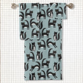 Zwart-witpatroon voor Tuxedo Cat Bad Handdoek