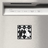 Zwart-witpers Magneet (Insitu (Vaatwasser))