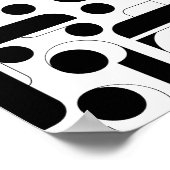 Zwart-witprint, Value-Poster papier (mat) Poster (Hoek)