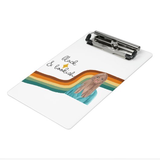 Zwart-witretro Mini Klembord (Angled3)