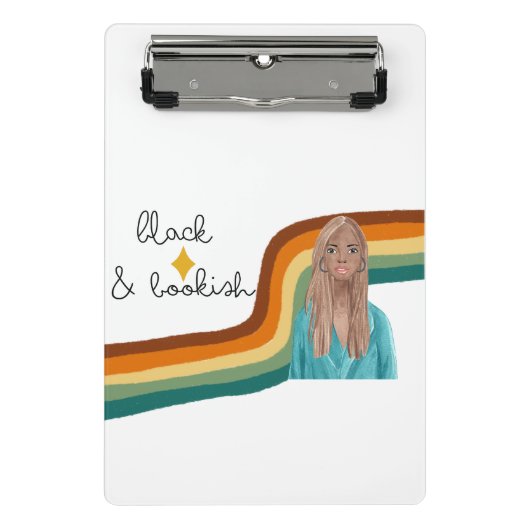 Zwart-witretro Mini Klembord (Voorkant)