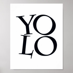 Zwart-witscandi-typografisch Inspirerend Poster