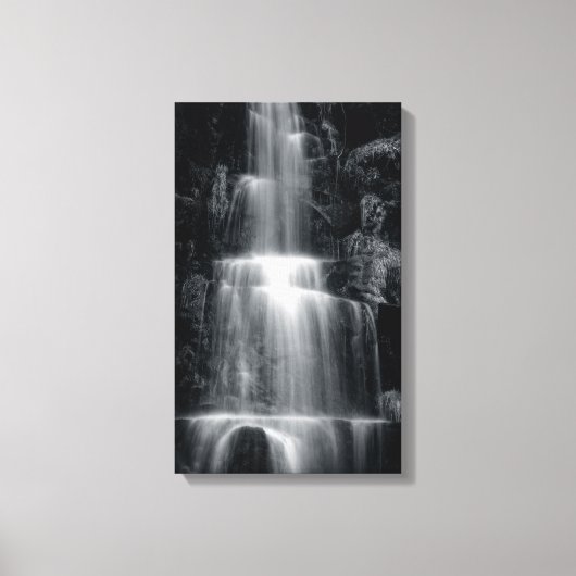 Zwart-witschilderwerk Canvas Afdruk (Voorkant)