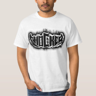 Zwart-witschokker T-shirt