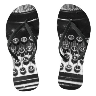 Zwart-witschrijfmachine Teenslippers