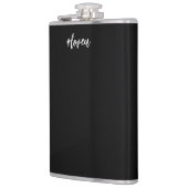 Zwart-witscript Heupfles (Links)