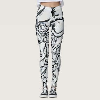 Zwart-witserie # 1 leggings