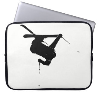 Zwart-witskier Laptop Sleeve