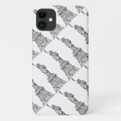 Zwart-witstaat van vrijheid Case-Mate iPhone case (Achterkant)