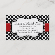 Zwart-witstippenpatroon met rode lint