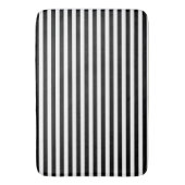 Zwart-witstripes — Bath Mat (Voorkant Verticaal)