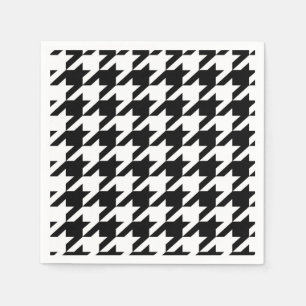 Zwart-wittanden Servetten