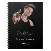 Zwart witte aangepaste foto notitieboek (Voorkant)