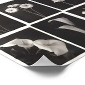 Zwart-witte aanloopprinter poster (Hoek)