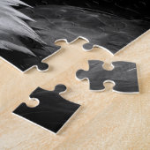 Zwart-witte adelaar - Dieren Kunst Legpuzzel (Zijkant)