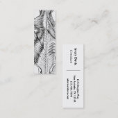 Zwart-witte anatomie Art Rugspieren (1890) Mini Visitekaartje (Voorkant / Achterkant)