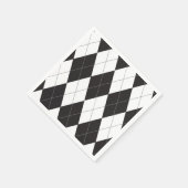 Zwart-witte Argyle Servetten (Hoek)