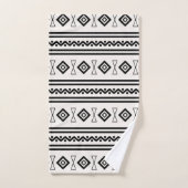 Zwart-witte Aztec Bad Handdoek (Handdoek)