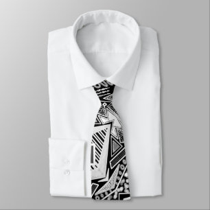 Zwart-witte baan Mode geïnspireerd nek Stropdas