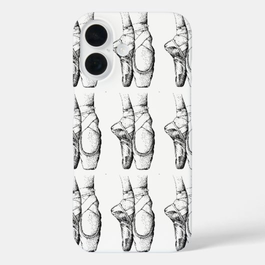 Zwart & Witte ballet slipper Case-Mate iPhone Case (Achterkant)