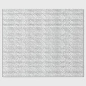 Zwart Witte Binaire Streep Cadeaupapier (Vlak)