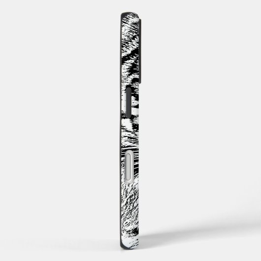 Zwart-witte blauwe ogen tijger Case-Mate iPhone case (Achterkant / Rechts)