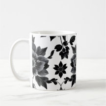Zwart-witte bloemen
