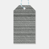 Zwart-witte  bloemen Moderne afbeelding Cadeaulabel (Achterkant)