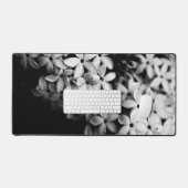 zwart-witte bloemstukken bureaumat (Keyboard & Muis)
