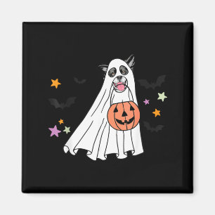 Zwart-Witte Border Collie Boo Hond Halloween Magneet