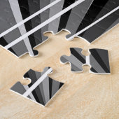 Zwart-witte botanische illustratie legpuzzel (Zijkant)