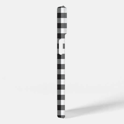 Zwart-witte Buffalo Check iPhone draagtas Case-Mate iPhone Case (Achterkant / Rechts)