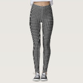 Zwart-witte buffelblok leggings (Voorkant)