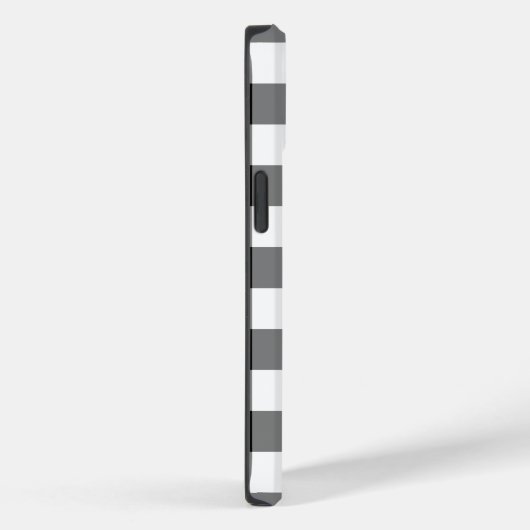 Zwart-witte buffelplaat met monogram Case-Mate iPhone case (Achterkant / Rechts)