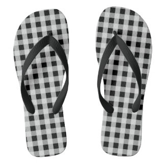 Zwart-witte buffelplaat teenslippers