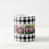 Zwart-witte buffels 6 Foto collage Koffiemok (Center)