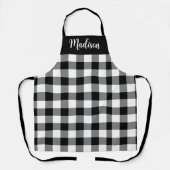 Zwart-witte buffels Aangepast Schort (Voorkant)