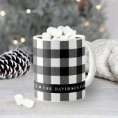 Zwart-witte buffels Aangepaste naam Koffiemok