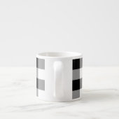 Zwart-witte buffels espresso kop (Achterkant)