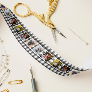 Zwart-witte buffels foto lint