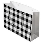 Zwart-witte buffels groot cadeauzakje (Achterkant Gekanteld)
