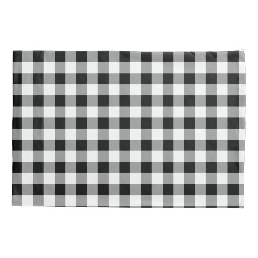 Zwart-witte buffels kussensloop (Achterkant)