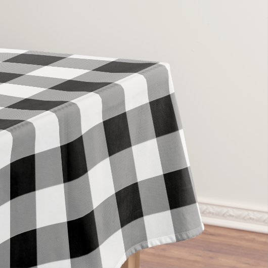 Zwart-witte buffels tafelkleed (Voorbeeld)