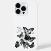 Zwart-witte Butterflie Case-Mate iPhone Case (Achterkant)