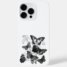 Zwart-witte Butterflie Case-Mate iPhone 14 Pro Max Hoesje