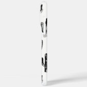 Zwart-witte cactus. Matig botanisch patroon Case-Mate iPhone Case (Achterkant / Links)