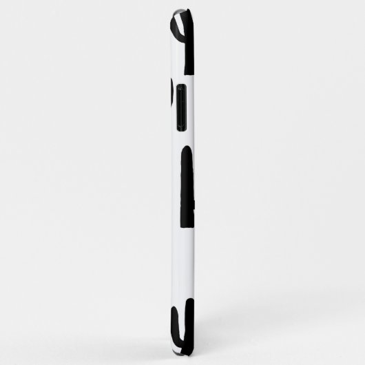 Zwart-witte cactus. Modern cacti patroon Case-Mate iPhone Case (Achterkant/rechts)