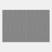 Zwart-witte  Chevron Stripes New Inpakpapier Vel (Voorkant)